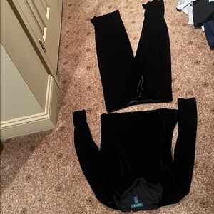 Lauren velvety black pj set Medium